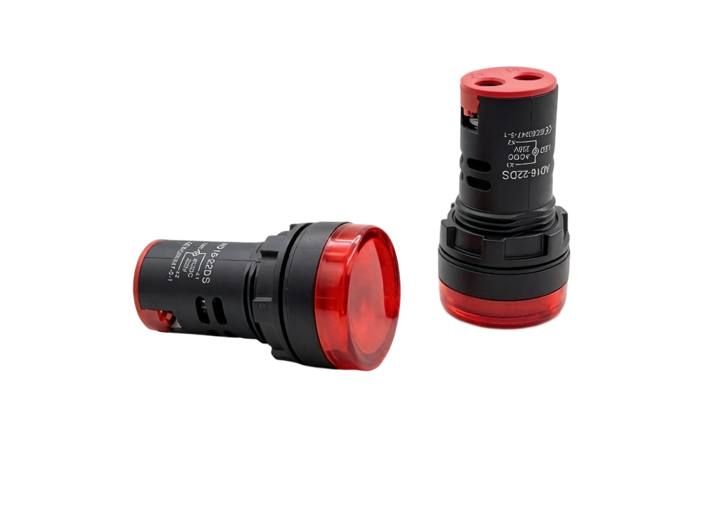 Indicatore pilota LED AD16-22DS da 22 mm | Lampada di segnalazione per montaggio a pannello